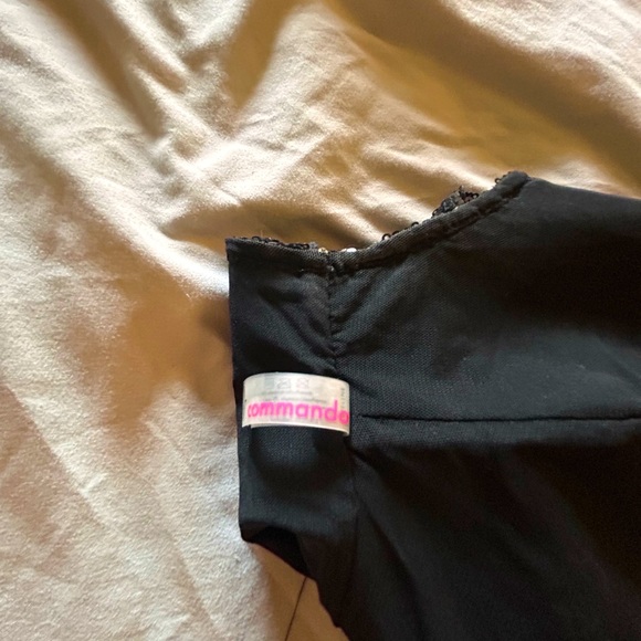 Black sequin crop top, Commando brand, size large - Picture 4 of 5
